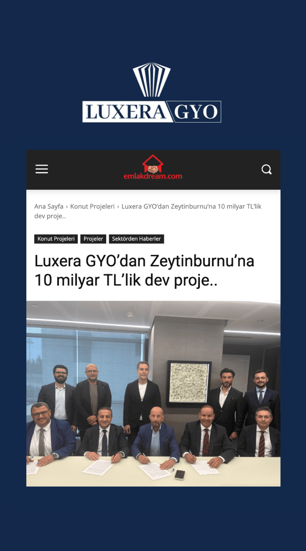 Luxera GYO'dan Zeytinburnu'na 10 milyar TL'lik dev proje..